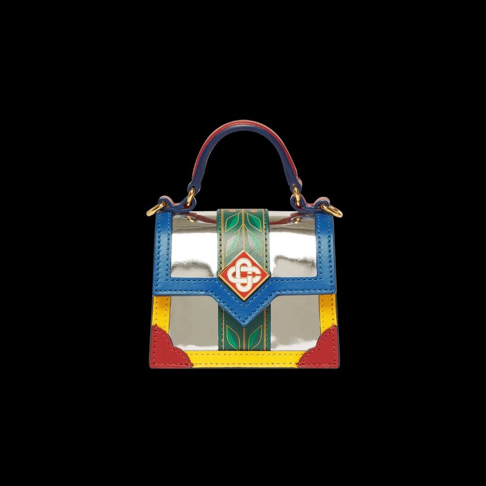 CASABLANCA - Chrome Laurel Micro Jeanne Bag - BNIB